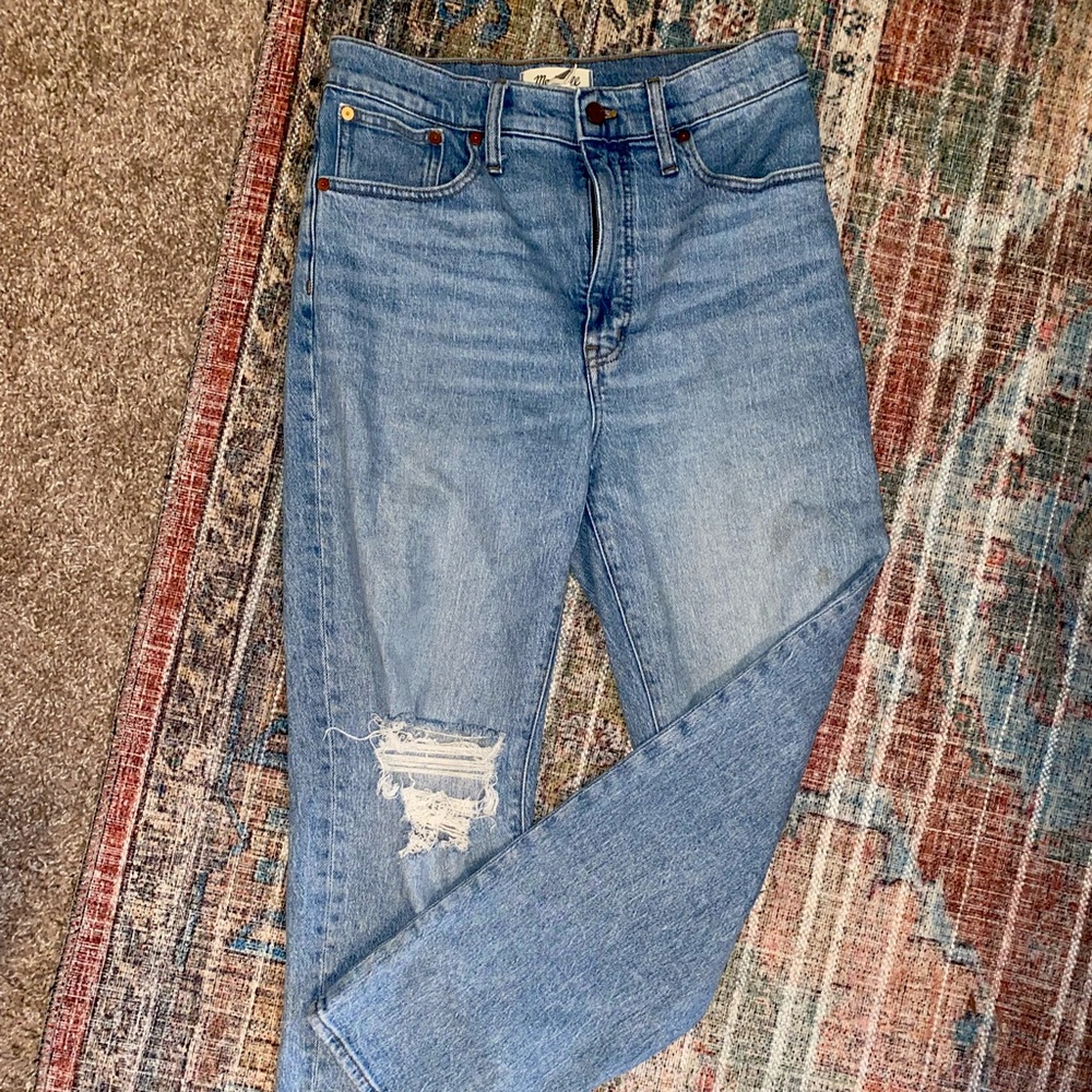Madwell Perfect Vintage Straight Jean in Reinhart Wash
